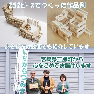 みやざきスギのつみき　コロカラ&からからつみき3種類クリエイティブセット252P【B-1710】