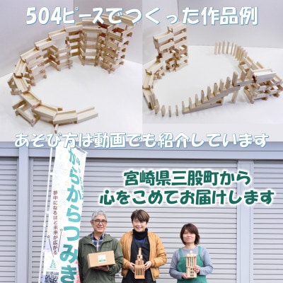 みやざきスギのつみき　コロカラ&からからつみき3種類クリエイティブセット504P【B-1711】