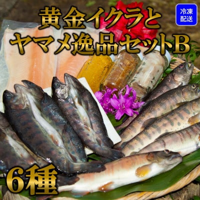 黄金イクラと渓流のヤマメ逸品セットB【B-0206】
