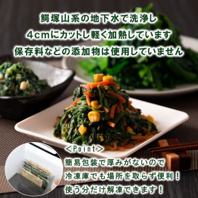 【発送月固定定期便】【訳あり】冷凍ほうれん草(約150g×10)約4.5kg【MI301-B】全3回