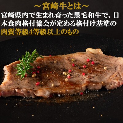 宮崎牛ロースステーキ(約250g×4)【MI059】