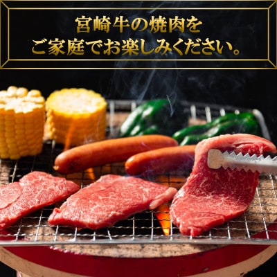 宮崎牛ウデ焼肉と宮崎県産黒毛和牛小間切れ総量約600g【MI141】(三股町)