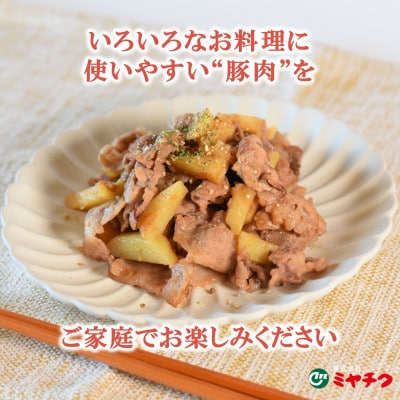 宮崎県産豚小間切れ 総量3.2kg(400g×8)【MI131】