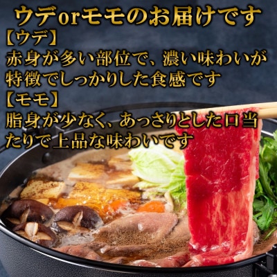 【7月発送】A4等級以上宮崎牛赤身スライス(ウデorモモ)約900g【MI687-7】(三股町)