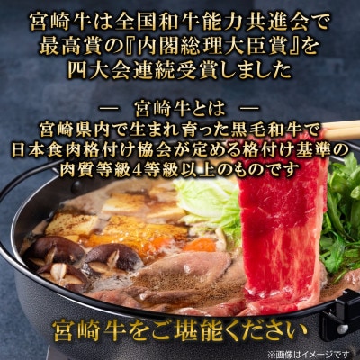 【11月より順次発送】A4等級以上宮崎牛肩ローススライス約300g(三股町)【MI693-11】