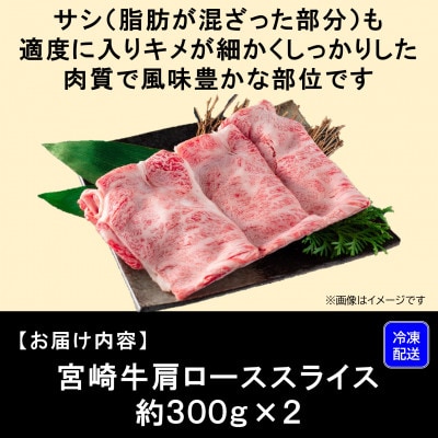 【11月より順次発送】A4等級以上宮崎牛肩ローススライス約600g(三股町)【MI694-11】