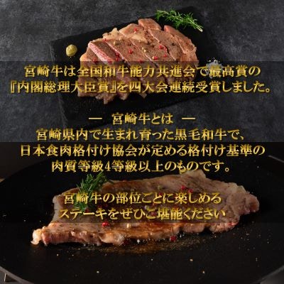 【毎月定期便】総量約2.45kg宮崎牛　ヒレステーキ・焼肉【MI240】全6回