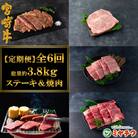 【毎月定期便】A4等級以上宮崎牛のステーキ・焼肉味わい尽し総量約3.8kg【MI148】三股町全6回