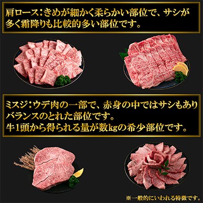 【毎月定期便】宮崎牛肩ロース・ミスジ贅沢セット総重量1.8kg【MI234】全3回