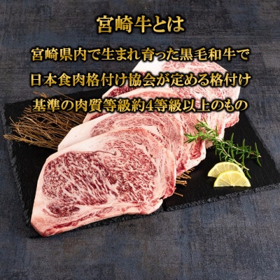 宮崎牛ロースステーキ約1kg(約200g×5枚)(三股町)【MI194】