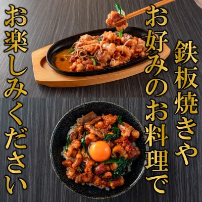【数量限定】国産牛ミックスホルモン みそ漬 500g×1パック(三股町)【MI705】