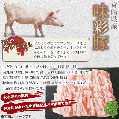 宮崎県産 豚バラしゃぶプレミアム 約1.2kg(三股町)