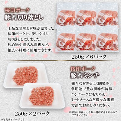 桜印ポークよりどりセット 約3.8kg(三股町)