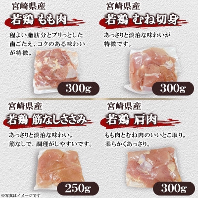 宮崎県産若鶏まるごとセット 約3.05kg(三股町)