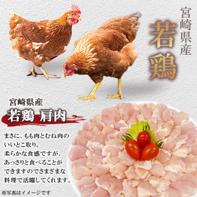 宮崎県産若鶏肩肉 約3kg(三股町)