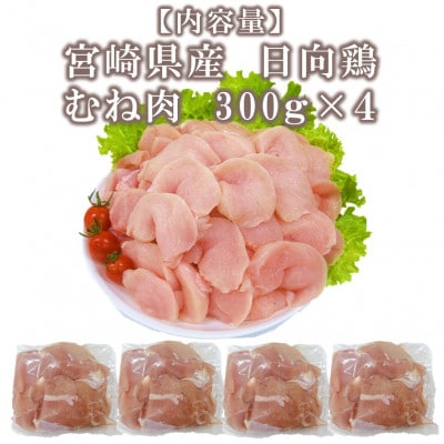 宮崎県産日向鶏 もも&むね切身 約2.4kg(三股町)【MI441】