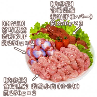 宮崎県産若鶏焼肉セット 約4.2kg(三股町)【MI445】