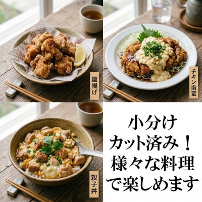 【2ヵ月毎定期便】訳あり 宮崎県産鶏もも肉3.6kg(300g×12)【MI789】(三股町)全3回