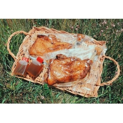 骨付鳥つぼ屋 わかどり 4本セット とりの旨味を凝縮したチキンオイル付【H-27】
