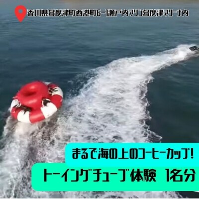 まるで海の上のコーヒーカップ! トーイングチューブ体験　1名【L-55】