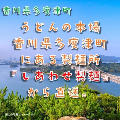 しあわせ製麺 本場讃岐純生熟成うどん　大盛30人前　鎌田醤油特製うどんつゆ付き【A-141】