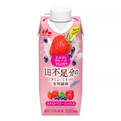 ミルク&フルーツPLUS+ ストロベリーミックス　12本入り