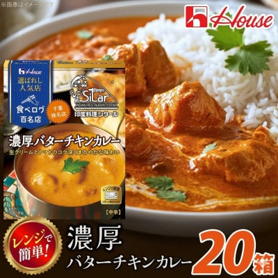 ハウス 選ばれし人気店 濃厚バターチキンカレー 20食セット