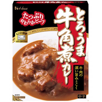 ハウス とろうま牛角煮カレー 中辛 200g ×10個 レトルトカレー レンジ調理対応