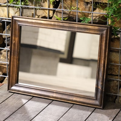 アメリカンデザイン　ウォールミラー　THE CIGAR LOUNGE【国産桧無垢材使用】