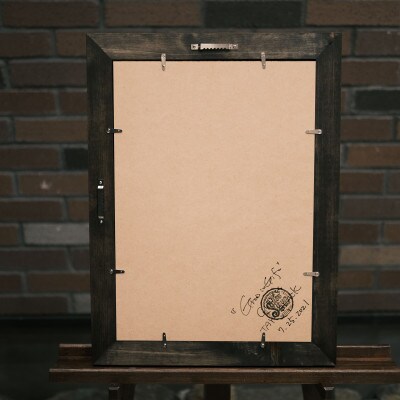 木の温かみ感じる無垢の額縁/壁掛け　A3　岐阜県産桧使用