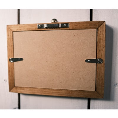 木の温かみ感じる無垢のフォトフレーム/壁掛け　L版　岐阜県産桧使用