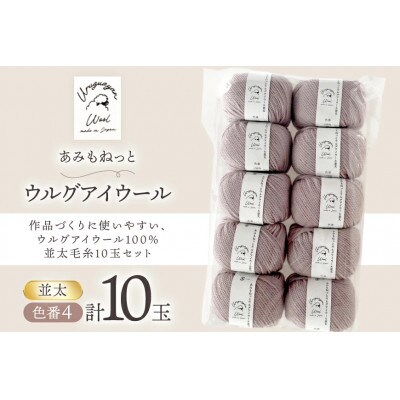 あみもねっと ウルグアイウール並太 4番色 10玉セット