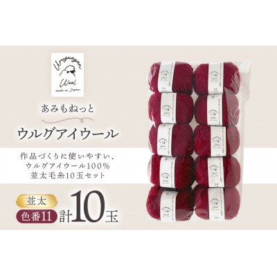 あみもねっと ウルグアイウール並太 11番色 10玉セット