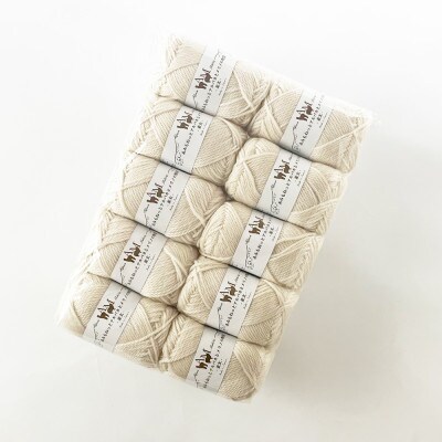 あみもねっと アルパカとメリノの物語並太 1番色 10玉セット