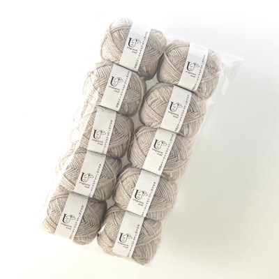 あみもねっと ウルグアイウール天然色 2番色 10玉セット