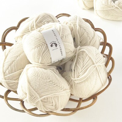 あみもねっと アルパカ天然色並太 1番色 10玉セット