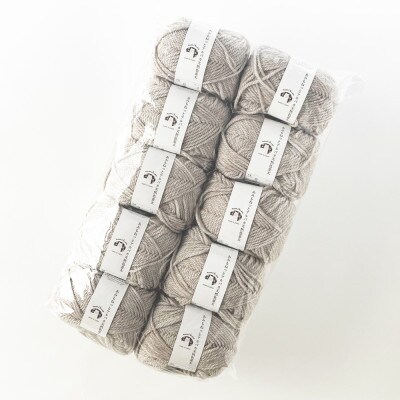 あみもねっと アルパカ天然色並太 2番色 10玉セット