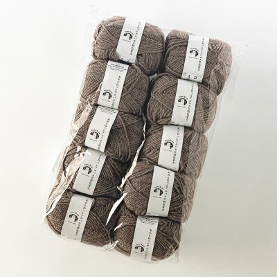 あみもねっと アルパカ天然色並太 4番色 10玉セット