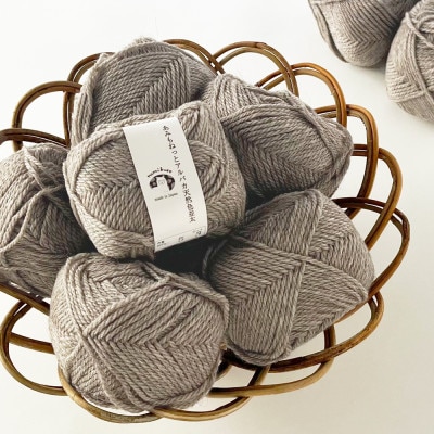 あみもねっと アルパカ天然色並太 5番色 10玉セット