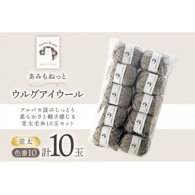 あみもねっと アルパカ天然色並太 10番色 10玉セット