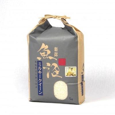 【毎月定期便】魚沼産特別栽培ミルキークイーン　精米5kg全2回