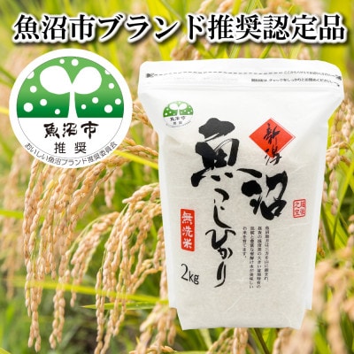 【令和8年先行受付】 農家直送!魚沼産コシヒカリ 無洗米4kg (スタンドパック2kg×2個)