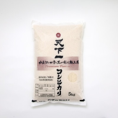 【毎月定期便】「天下一コシヒカリ(商標)」魚沼産5kg本当に旨い飯におかずはいらない全3回