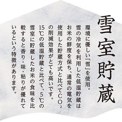 【毎月定期便】雪室貯蔵　魚沼産こしひかり無洗米(白米)10kg全3回