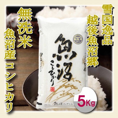 雪国逸品 《無洗米》5kg　越後魚沼郷 魚沼産コシヒカリ