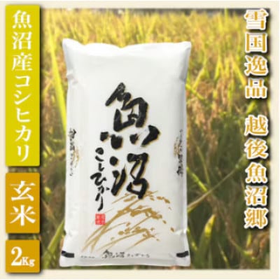 【令和8年産　先行受付】【雪国逸品　玄米2kg】越後魚沼郷　魚沼産コシヒカリ