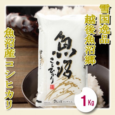 【雪国逸品 精米1kg】越後魚沼郷 魚沼産コシヒカリ