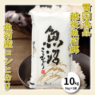 【雪国逸品 精米10kg】越後魚沼郷 魚沼産コシヒカリ(5kg×2袋)