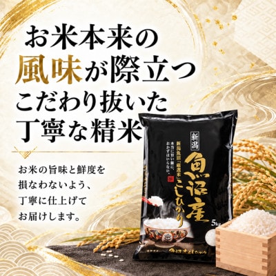 【新米　令和8年産】【食味鑑定士厳選】　新潟県魚沼市産こしひかり　30kg(5kg×6)