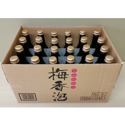 <完熟梅のスパークリング>　梅香泡(うめかほう)　24本入